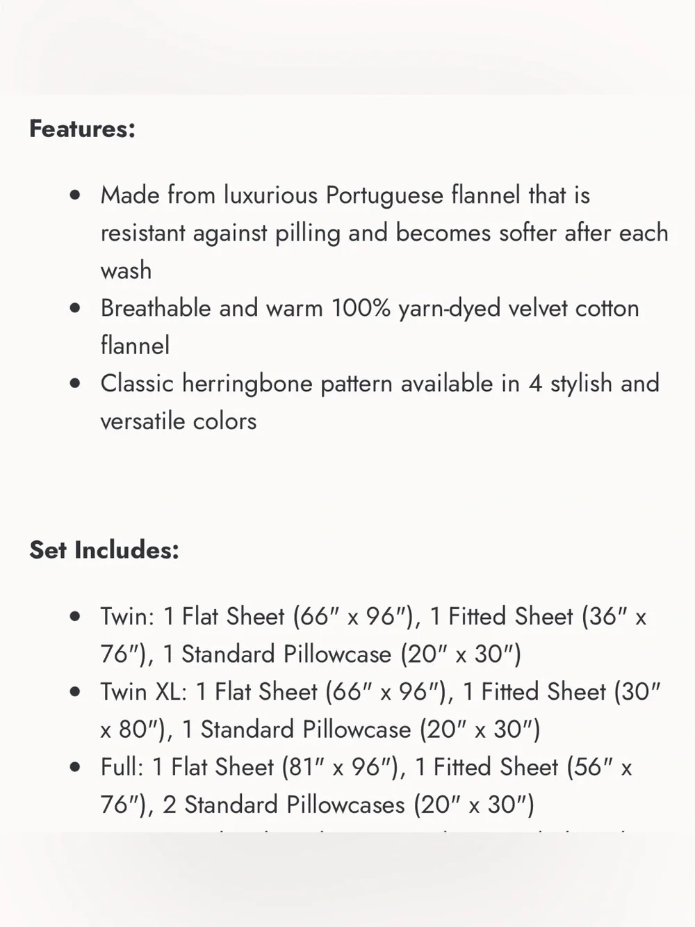 🛏️ New Martha Stewart Flannel Herringbone Sheet Set. Full. Red.